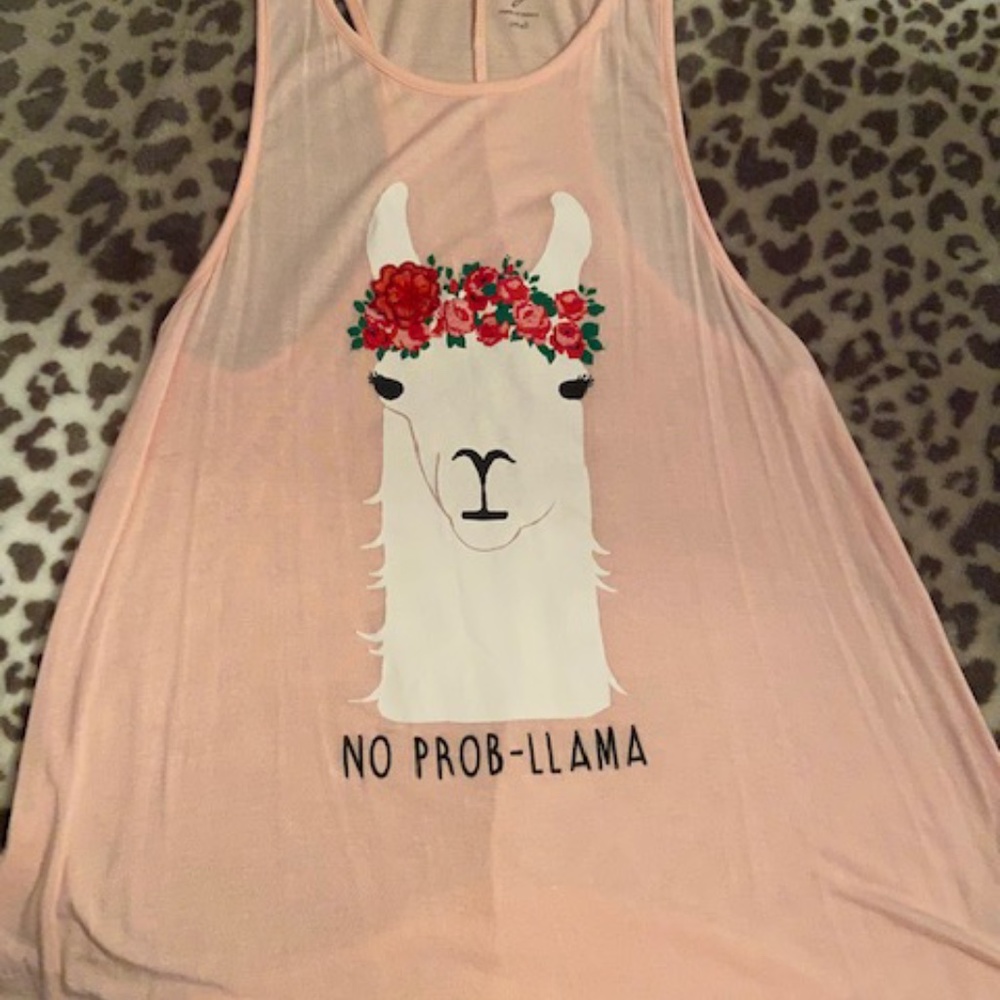 NEVER WORN!!!!!!! No Prob-Llama Shirt